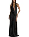 Lebrin Atelier Solid Maxi Dress In Black