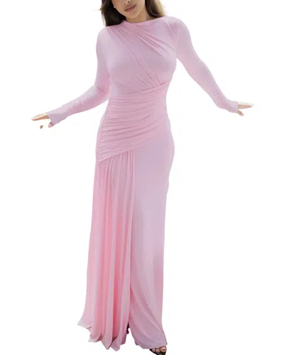 Lebrin Atelier Solid Maxi Dress In Pink