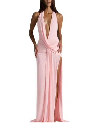 Lebrin Atelier Solid Maxi Dress In Pink
