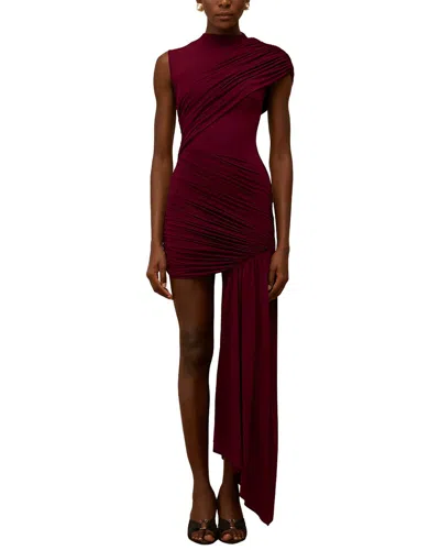 Lebrin Atelier Solid Mini Dress In Red