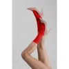 Lechery Shiny Sheer Sock Set In Red, Women's At Urban Outfitters
