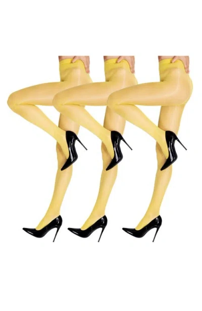 Lechery ® 7-pack Glossy Sheer Festival Tights In Multi