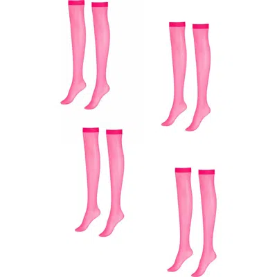 Lechery ® 8-pack Glossy Sheer Fashion Socks In Multi