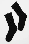 Lechery Classic Woven Tab Knee-high Socks In Black