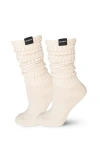 Lechery ® Gender Inclusive Scrunch Crew Socks In Ivory