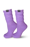 Lechery ® Gender Inclusive Scrunch Crew Socks In Lilac