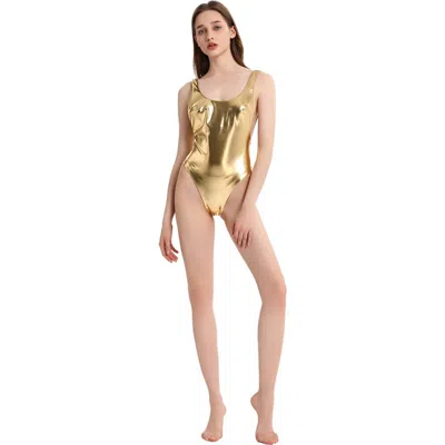 Lechery ® Lustrous Scoop Neck One-piece