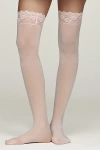 Lechery Lustrous Silky Shiny Over-the-knee Socks In Pink, Women's At Urban Outfitters