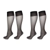 Lechery Matte Silky Sheer 2-pc. 20 Denier Knee Highs In Black