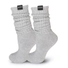 Lechery Scrunch Over The Calf Unisex Adult 1 Pair Crew Socks In Gray
