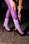 Lechery Scrunch Sock In Lilac, Women's At Urban Outfitters In Purple