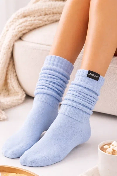 Lechery Scrunch Sock In Powder Blue, Women's At Urban Outfitters