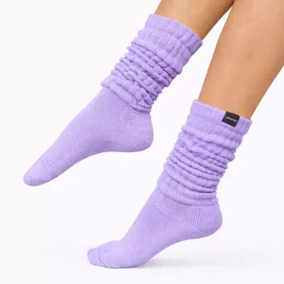 Lechery Scrunch Socks Womens 1 Pair Boot Socks In Purple