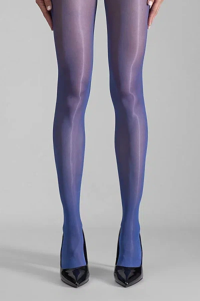 LECHERY LECHERY SHINY 20 DENIER SHEER TIGHTS IN BLUE, WOMEN'S AT URBAN OUTFITTERS