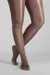 Lechery Shiny 20 Denier Sheer Tights In Cocoa, Women's At Urban Outfitters