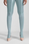 Lechery Shiny 40 Denier Semi-opaque Tights In Green, Women's At Urban Outfitters