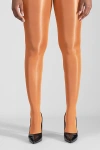 Lechery Shiny 40 Denier Semi-opaque Tights In Orange, Women's At Urban Outfitters