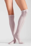 Lechery Shiny Sheer Knee-high Sock Set In Grey, Women's At Urban Outfitters