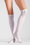 Lechery Shiny Sheer Knee-high Sock Set In White, Women's At Urban Outfitters In White