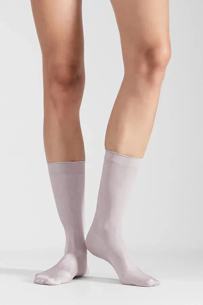 Lechery Shiny Sheer Sock Set In Grey, Women's At Urban Outfitters