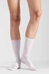 Lechery Shiny Sheer Sock Set In White, Women's At Urban Outfitters