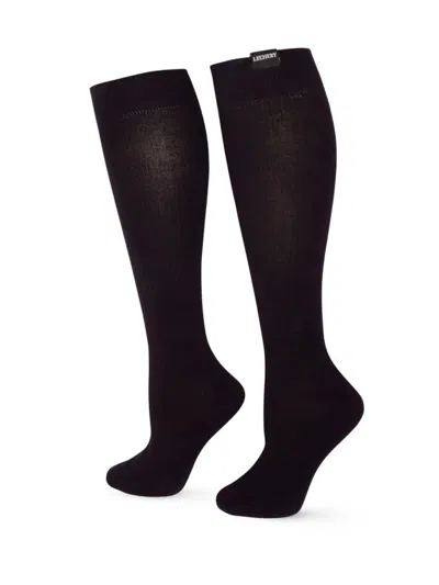 LECHERY WOMEN'S WOVEN TAB 1-PACK KNEE HIGH SOCKS