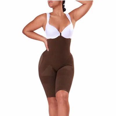 Lechery ® X Yahaira Happy Shapewear No.7 Double Tummy Layer In Brown
