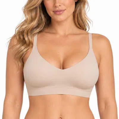 Lechery ® X Yahaira Seamless Dig-free Straps Removable Cups Bralette In Neutral