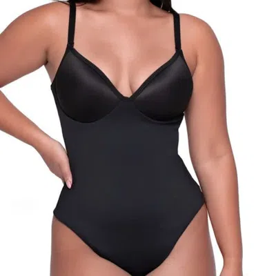 Lechery ® X Yahaira Shapewear Cupped Full Bodysuit Triple Tummy Layer In Black