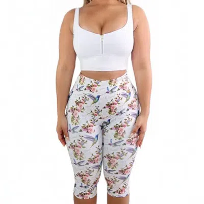 Lechery ® X Yahaira Triple Tummy Layer Body Shaping Activewear Shaper 2-piece Set In White