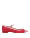 Leclem Woman Ballet Flats Red Size 8 Leather