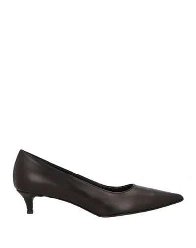 Leclem Woman Pumps Black Size 7 Leather