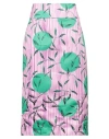 Led Lab Woman Midi Skirt Mauve Size 8 Polyester, Acetate, Viscose In Purple