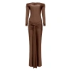 Lediel Capuccino Dress In Brown