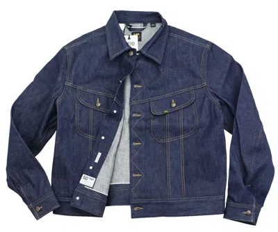 Pre-owned Lee 101 '50s Rider Jacket 101j Men's Size Xl 13oz Japanese Selvedge Denim Italy In Blue