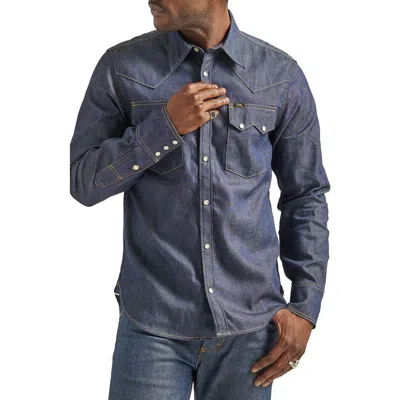 Lee 101 Regular Fit Denim Western Shirt In Indigo