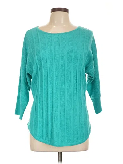 Pre-owned Lee 3/4 Sve T-shirt In Blue