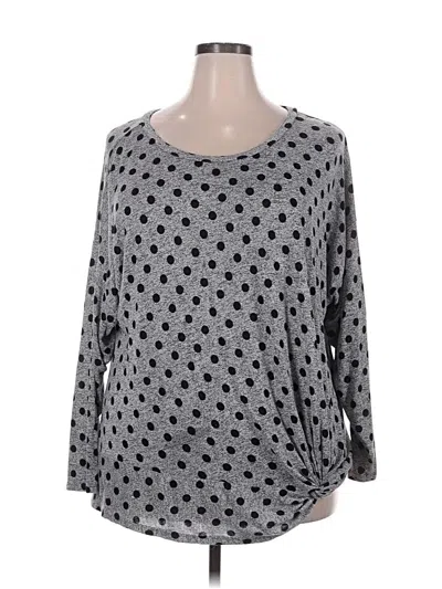 Pre-owned Lee 3/4 Sve T-shirt In Gray