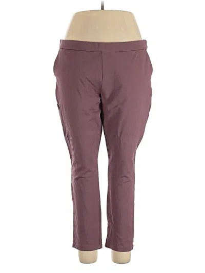 Pre-owned Lee Active Pants In Burgundy