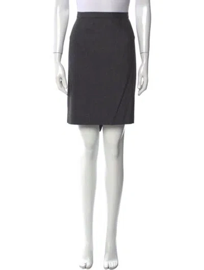 Pre-owned Lee Anderson Couture Knee-length Skirt In Gray