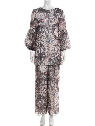 Pre-owned Lee Anderson Couture Printed Set In Multi