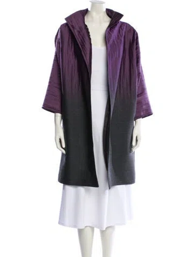 Pre-owned Lee Anderson Wool Tweed Pattern Jacket In Purple