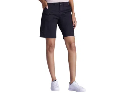 Lee Avery Knit Waist Cargo Bermudas Women's Shorts Black: 18 M, Cotton/spandex