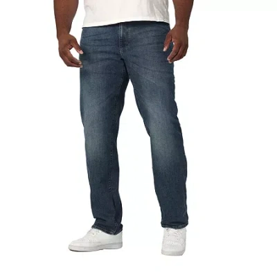 Lee Big And Tall Mens Extreme Motion Relaxed Fit Jeans In Blue