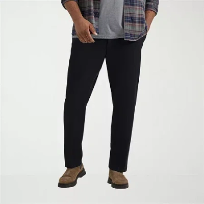 Lee Big And Tall Mens Extreme Motion Relaxed Fit Pants In Black