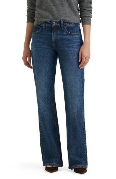 Lee Bow Flare Leg Jeans In Flash Blue