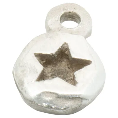 Pre-owned Lee Brevard Sterling Silver Star Charm In Multi