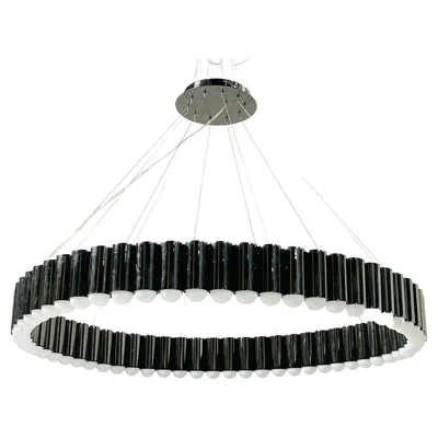 Pre-owned Lee Broom Carousel Xl Chandelier By , Polished Gunmetal In Gray