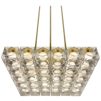 Pre-owned Lee Broom - Chant 6x6 Chandelier In Sand