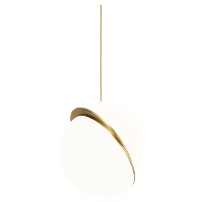 Pre-owned Lee Broom - Crescent Pendant In White